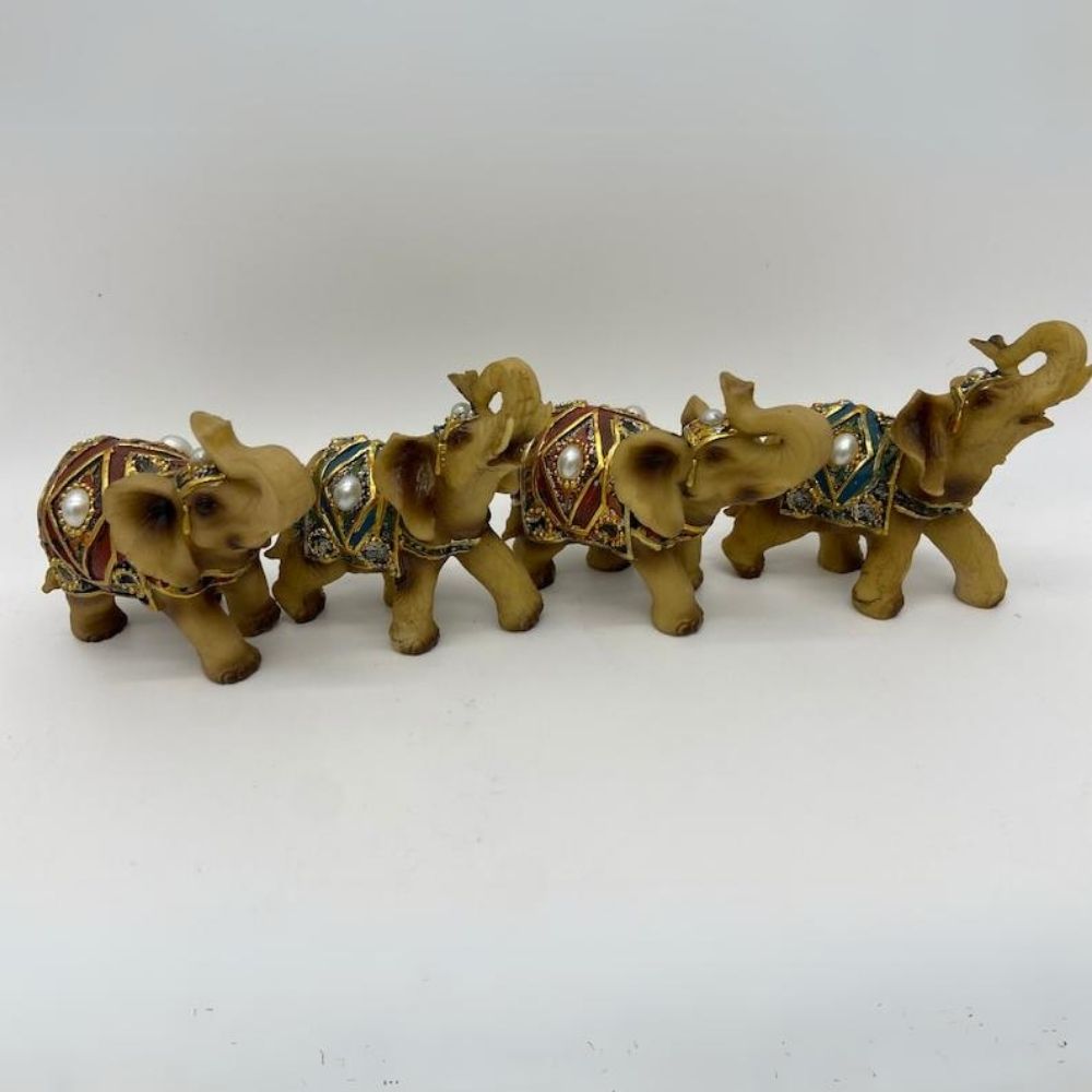 Small Elephant Figurines Trunk Up Home Decor | Gift Box Go
