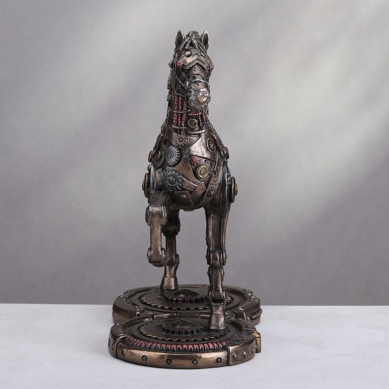 Steampunk Horse Gait Sculpture - 9 inches