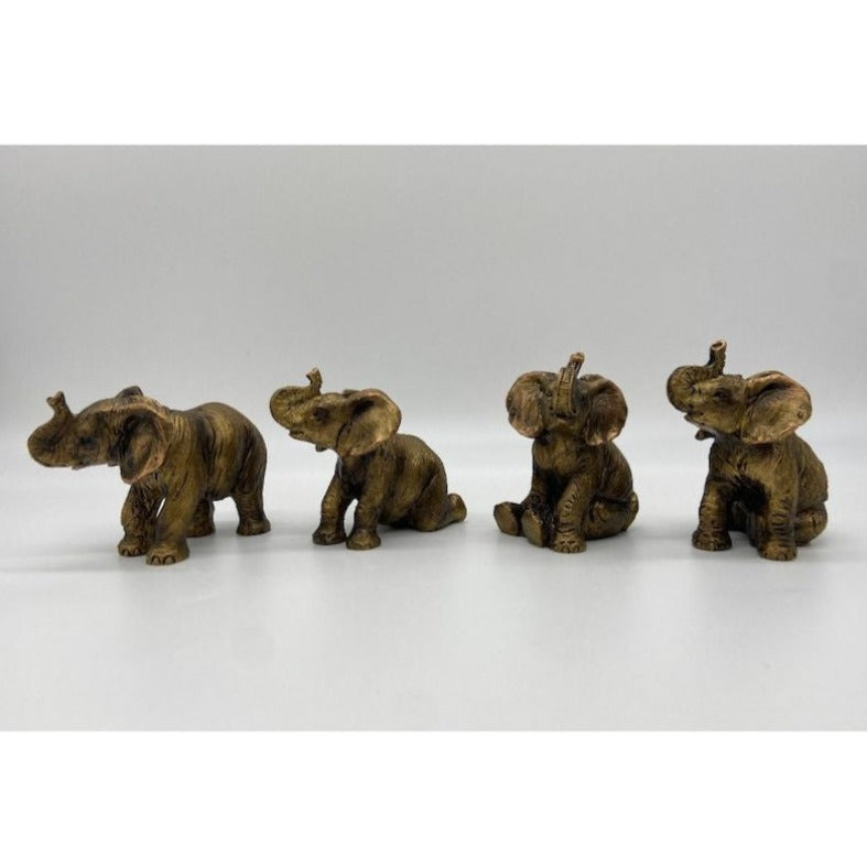 Small Elephant Figurine for Home Decor Gift