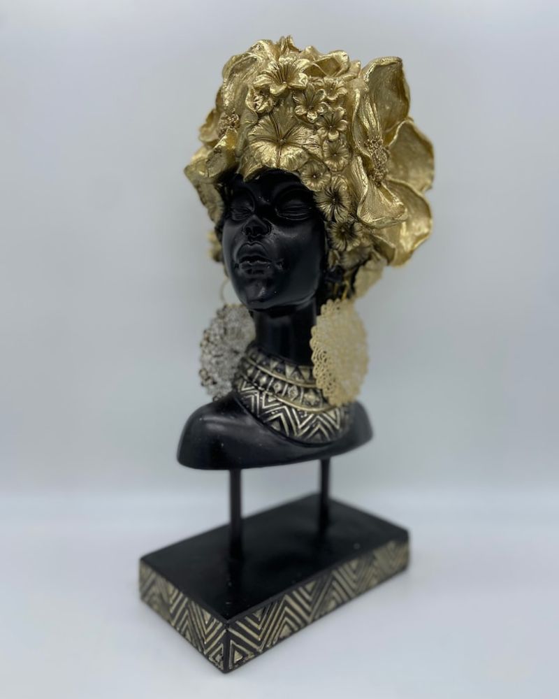 African Women Bust Sculpture