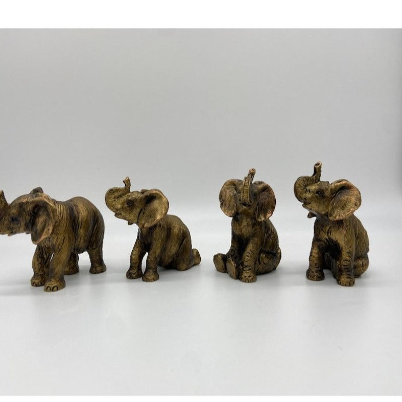 Small Elephant Figurine for Home Decor Gift