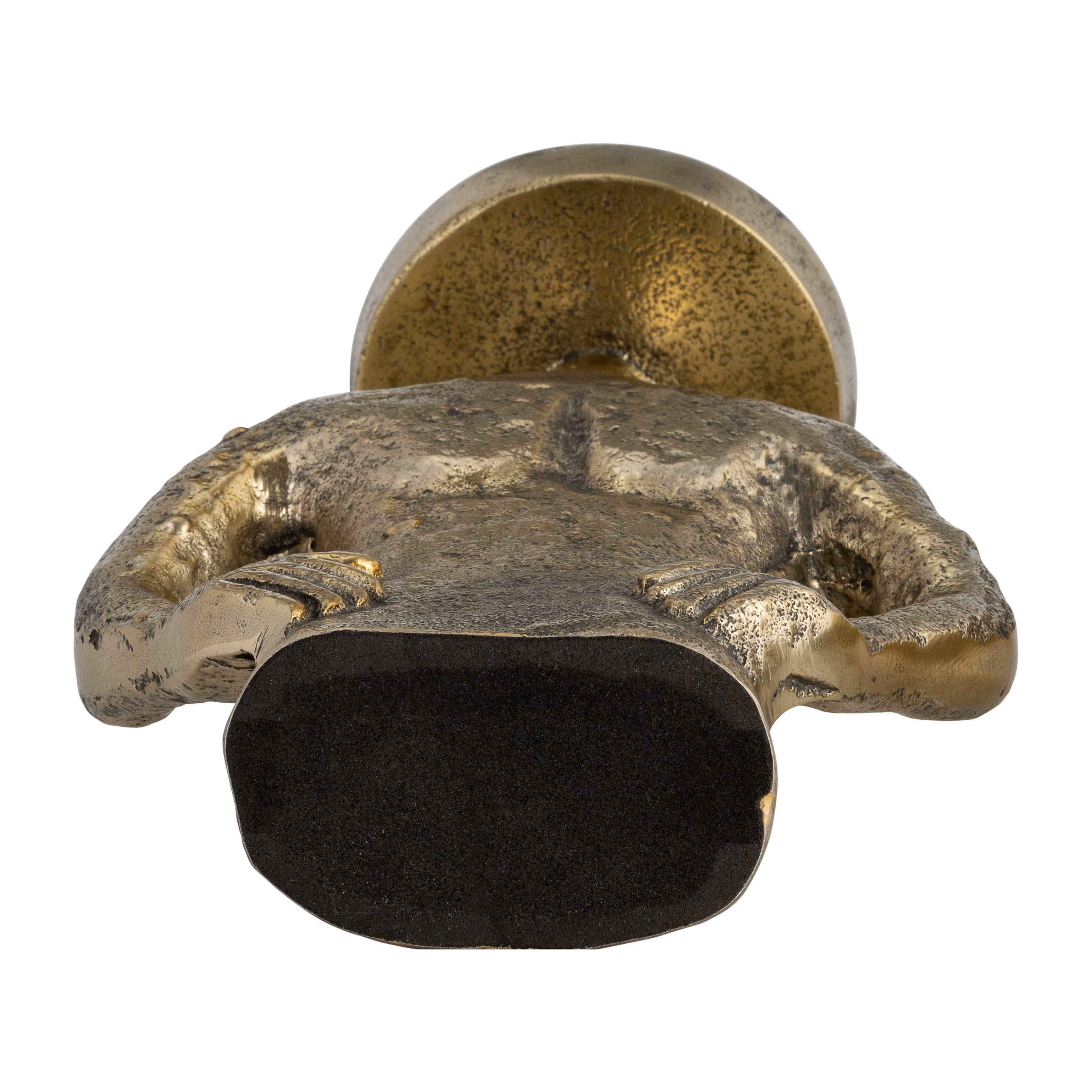 9" Metal Candle Holder Gold