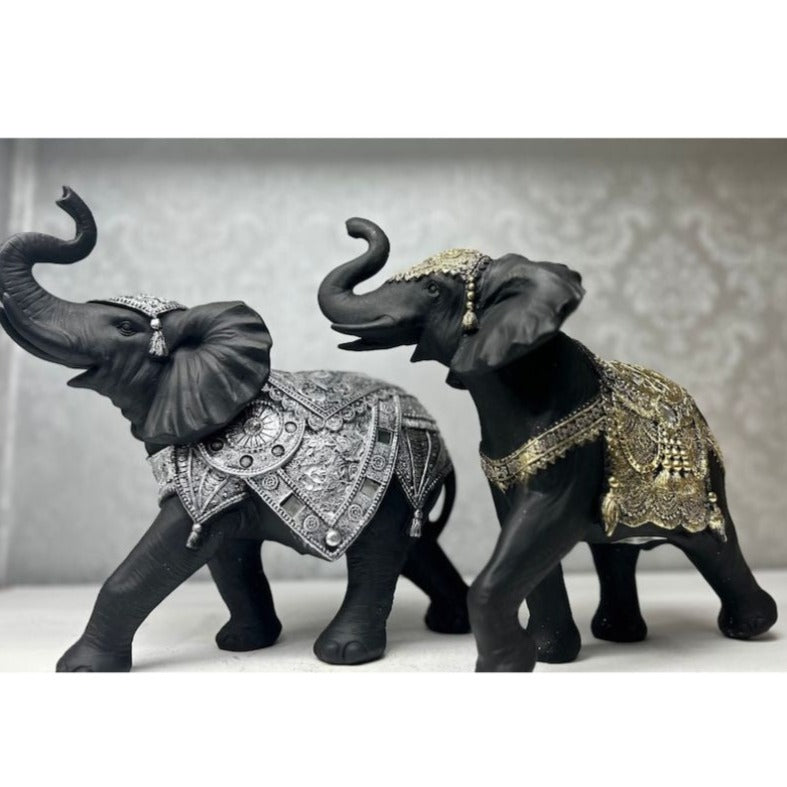 Elephant Figurines Lucky Home Decor Gift