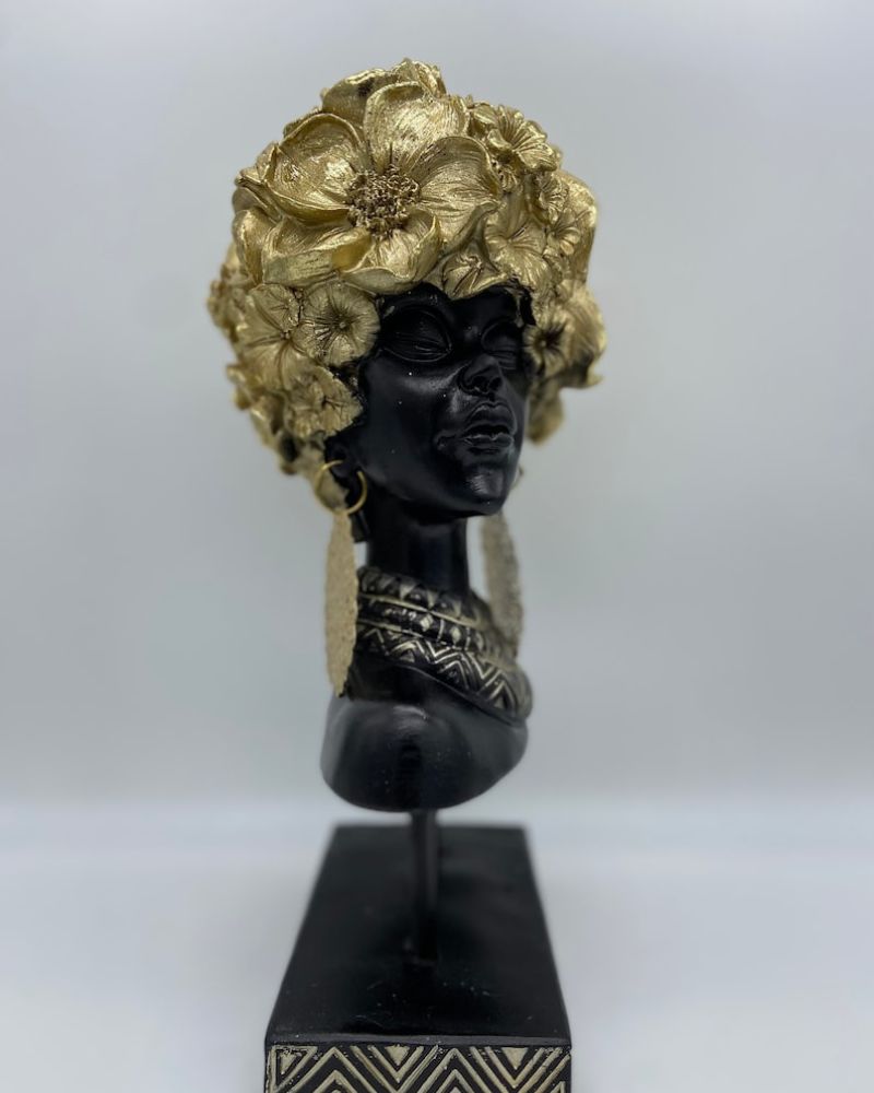 African Women Bust Sculpture