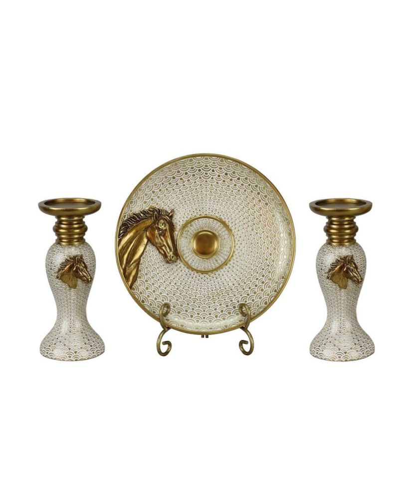 Candle Holder Set of two with platter