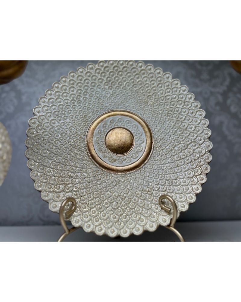 Candle Holder Set of two with platter