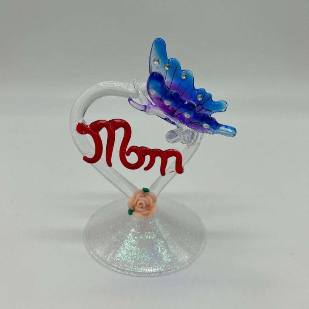 Glass Heart Shaped Mother's Day Gift