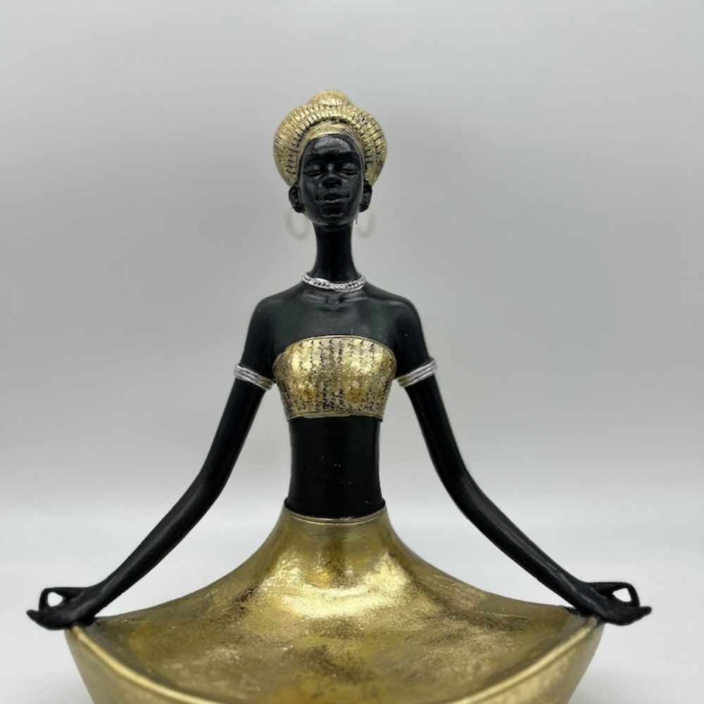 African Lady Sculpture for Home Decor