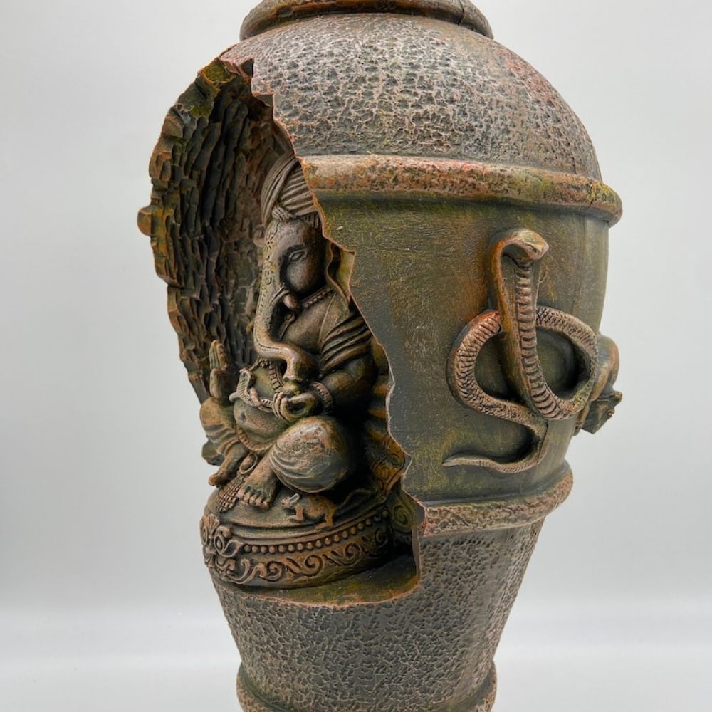 Vase with Ganesha Indoor or Outdoor Flower Pot