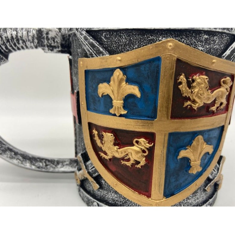Stainless Steel Beer Mug Ebros Gift Medieval Templar Knight