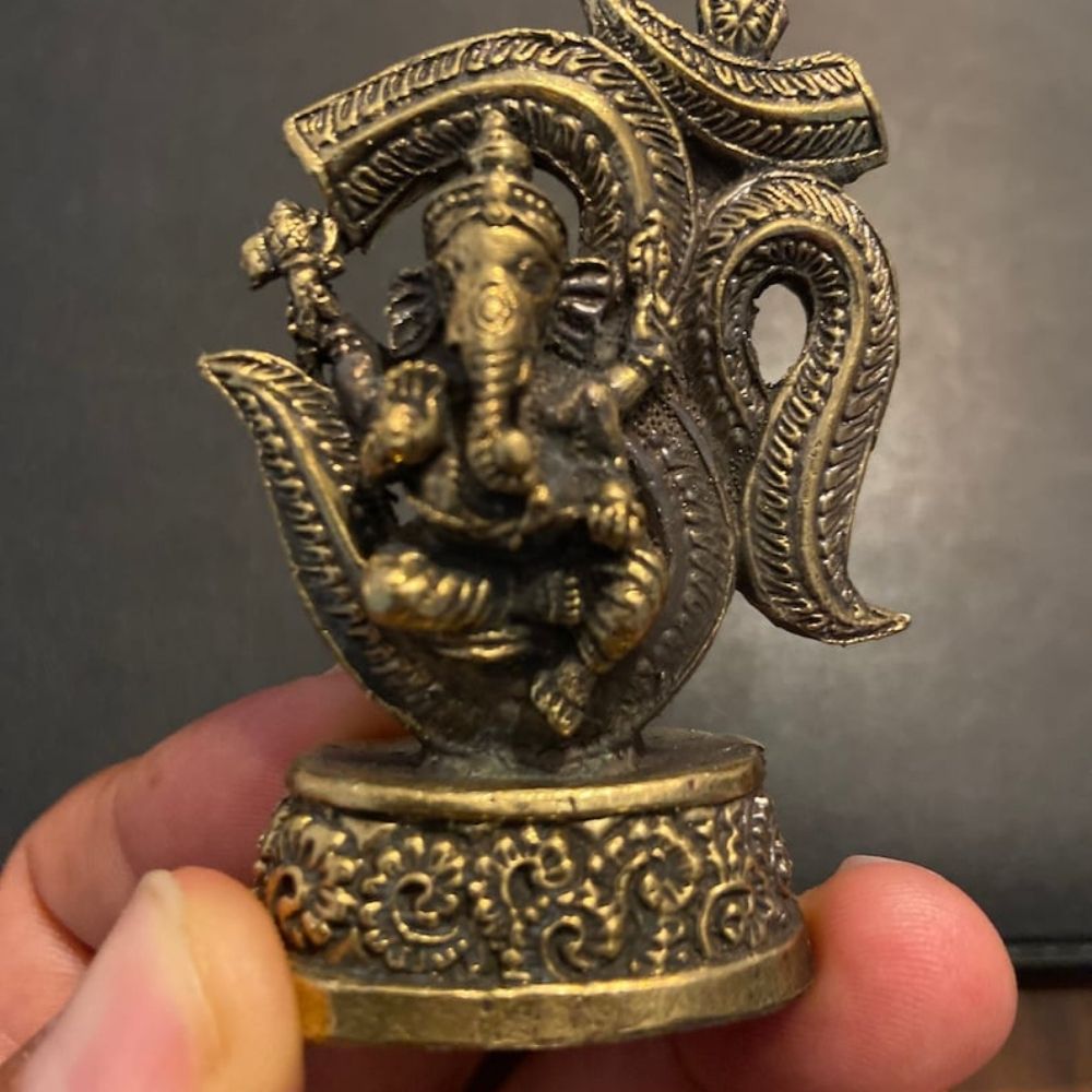 Metal Ganesha Small Statue