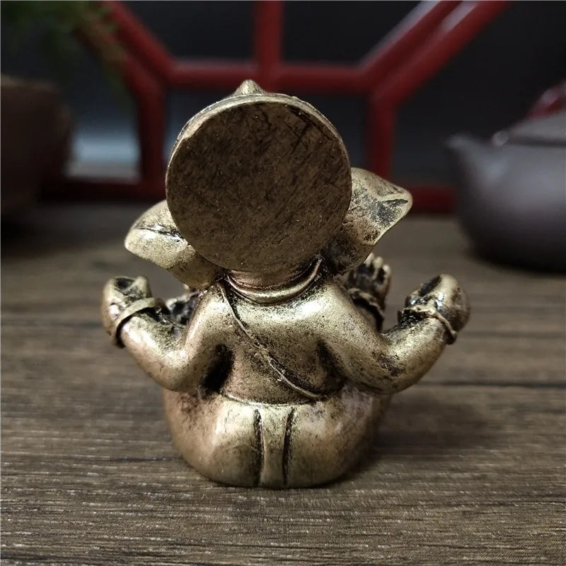 Lord Ganesha Bronze Color Statue Gift