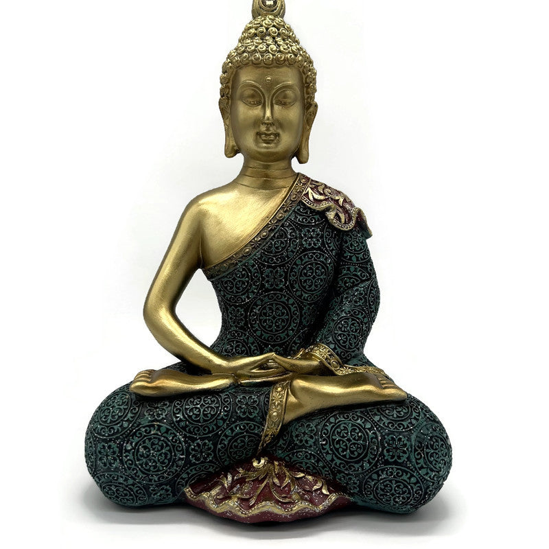 Golden Colorful Buddha Statue