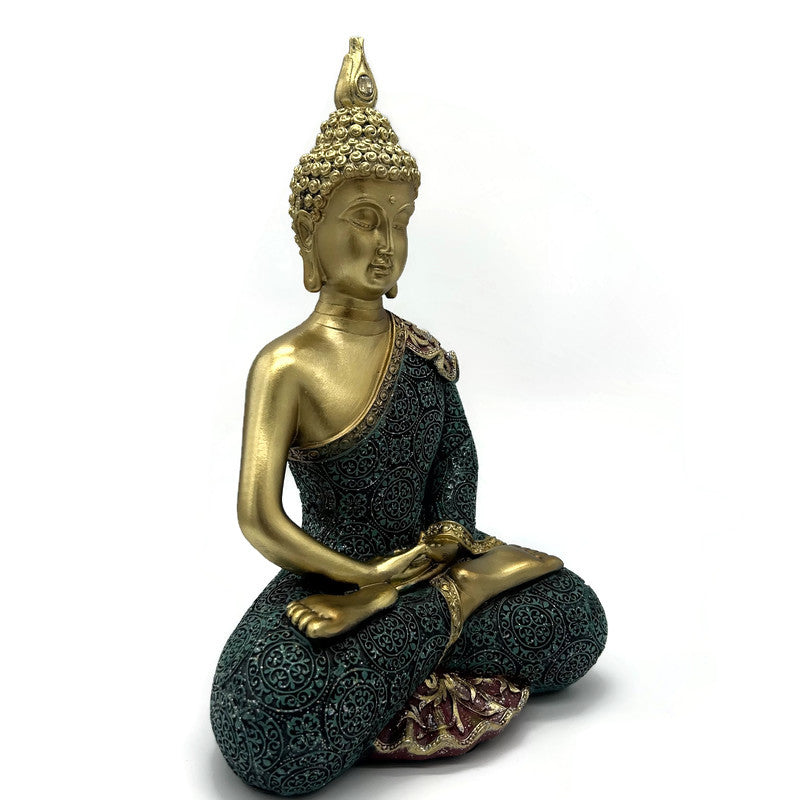 Golden Colorful Buddha Statue
