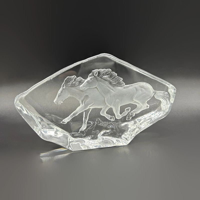 Crystal Horse Figurine Sculpture