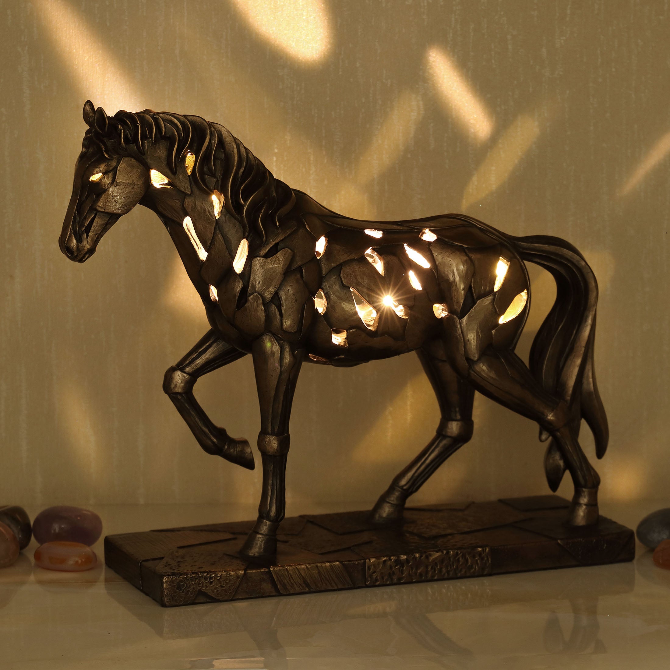 Horse Figurine with LED