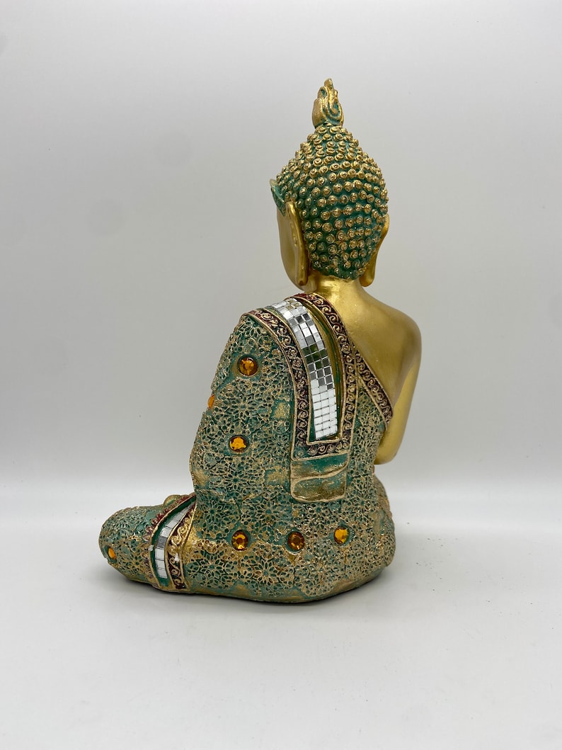 Lord Buddha Statue Sitting In Meditating Mudra - 10 Inch