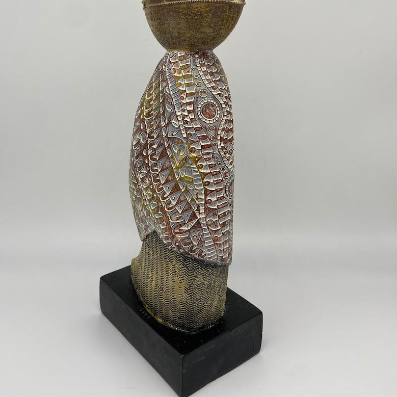 African Lady Figurine for Home Decor