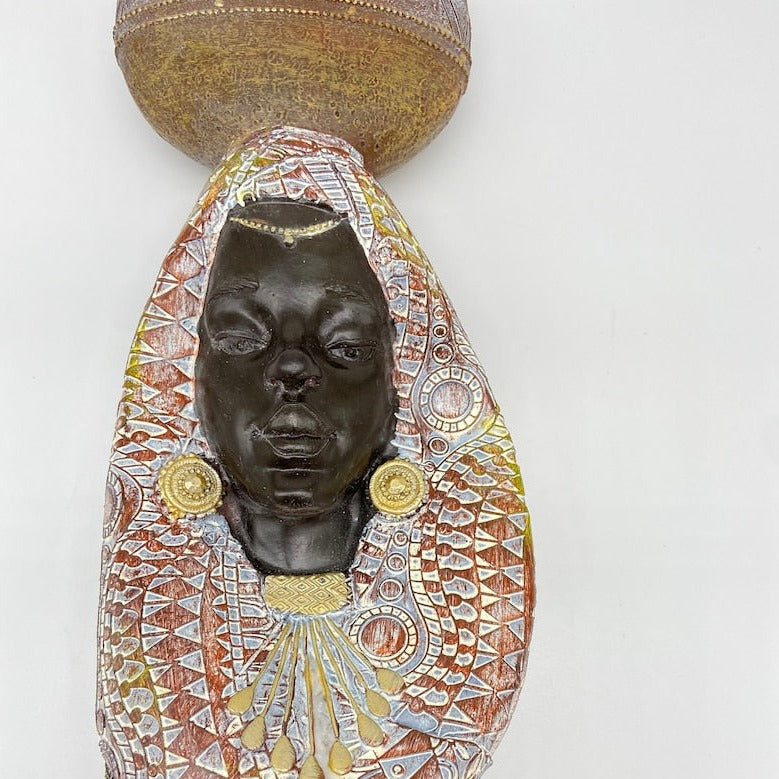 African Lady Figurine for Home Decor