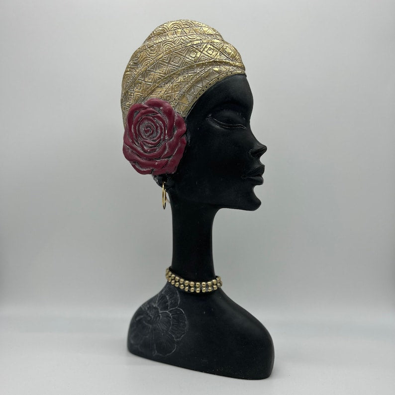 14" African Lady Sculpture | Gift Box Go