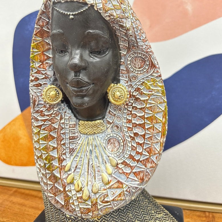African Lady Figurine for Home Decor