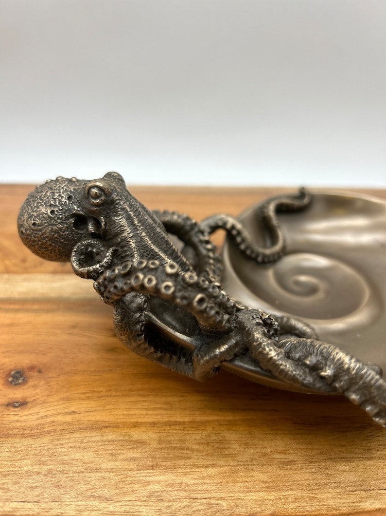 Octopus On Spiral Shaped Tray Gift