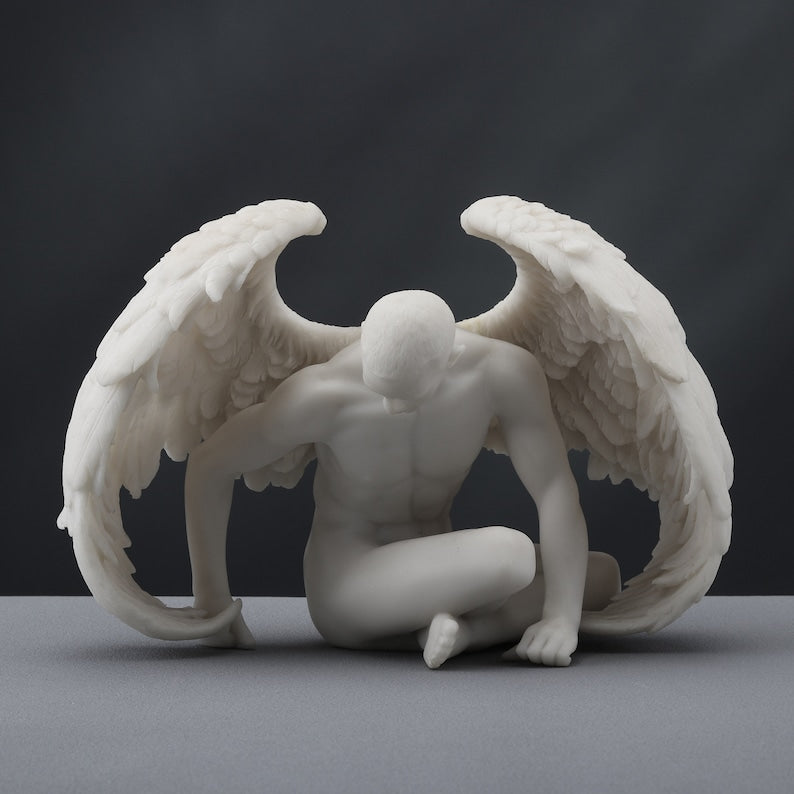 Male Man with Wings Statue