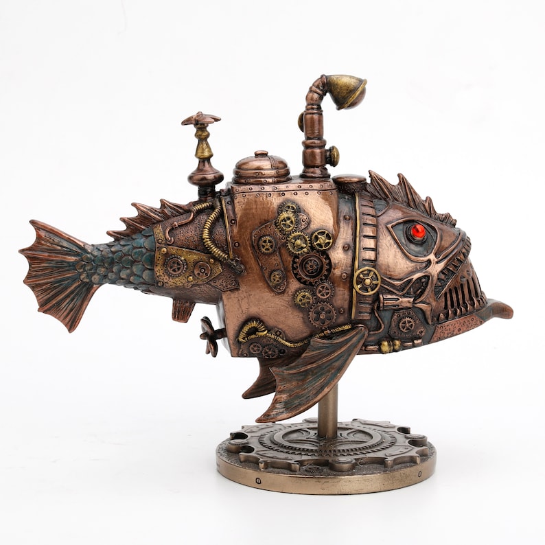 Steampunk Submarine Statue - Table Decor