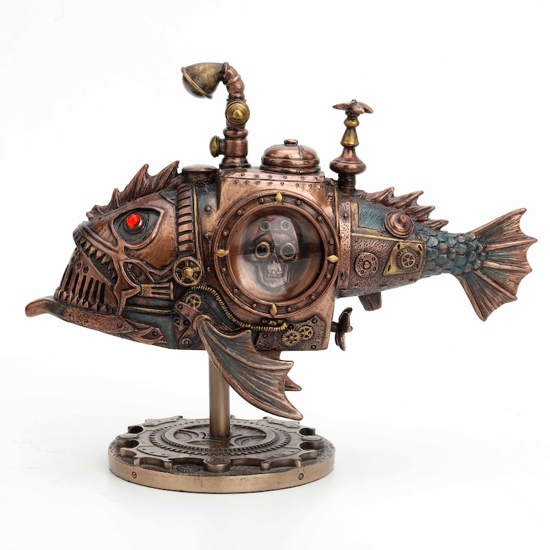 Steampunk Submarine Statue - Table Decor