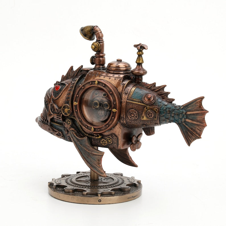 Steampunk Submarine Statue - Table Decor