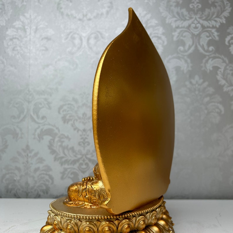 Golden Buddha Meditation Statue Gift for Living Room or Office Space