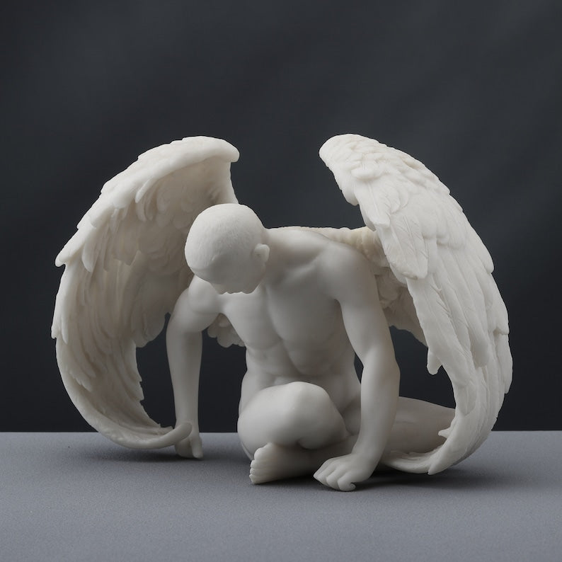Male Man with Wings Statue