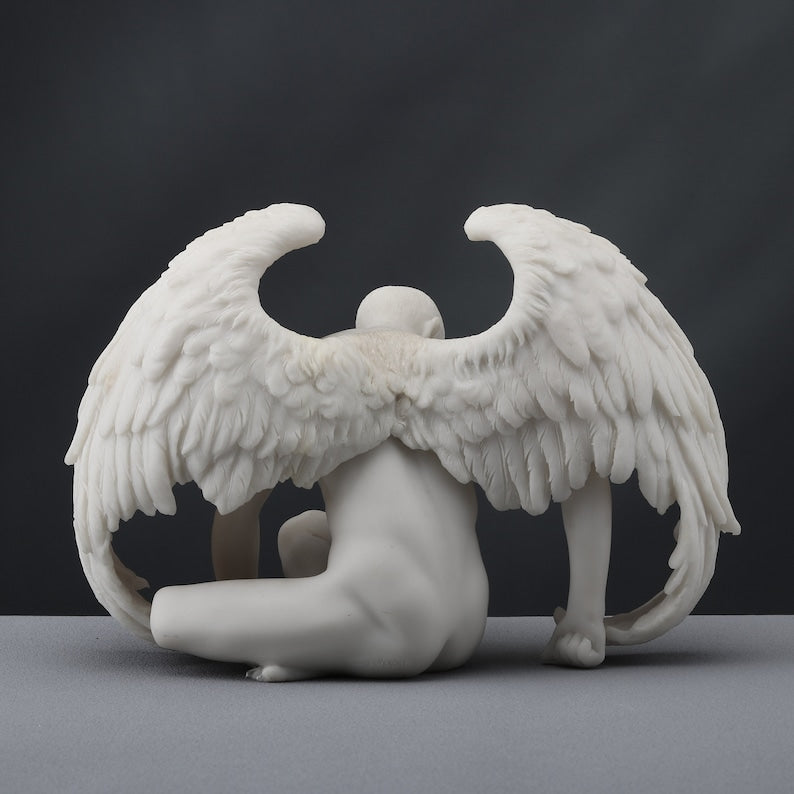 Angel Naked Man with Wings Statue