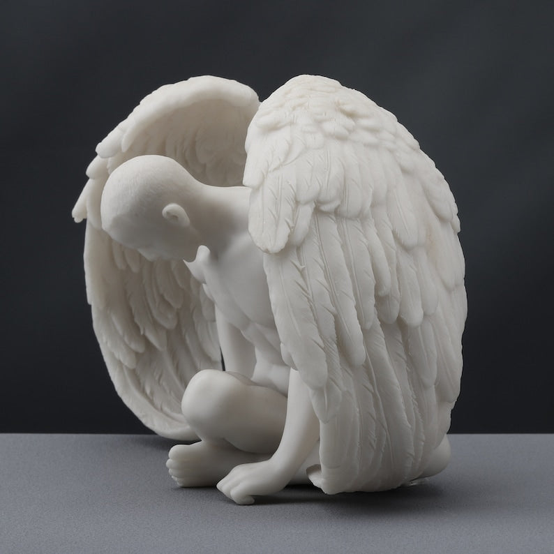 Angel Naked Man with Wings Statue