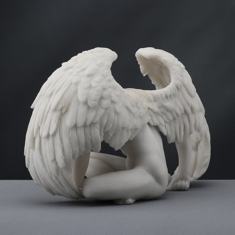 Angel Naked Man with Wings Statue