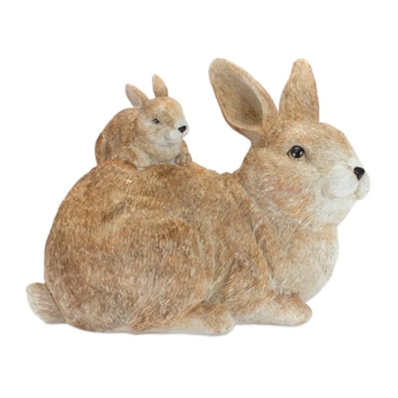 Rabbit Family Figurine