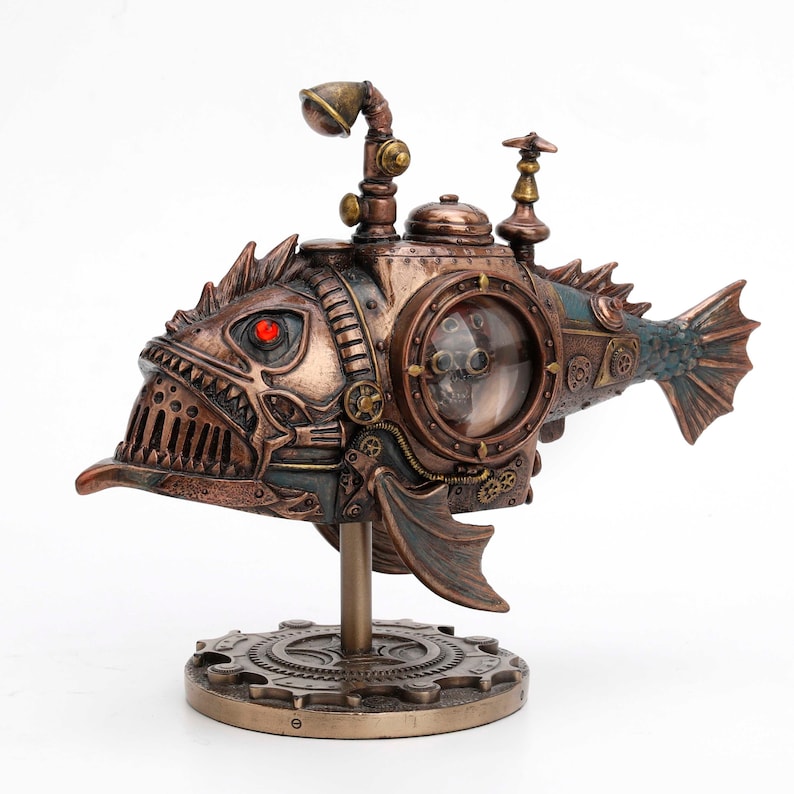 Steampunk Submarine Statue - Table Decor