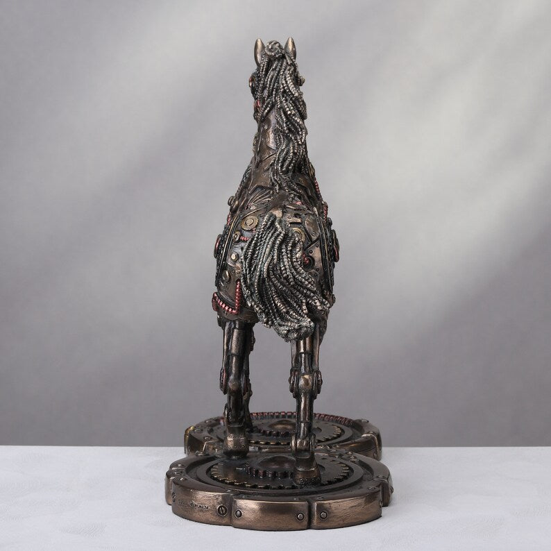 Steampunk Horse Gait Sculpture - 9 inches